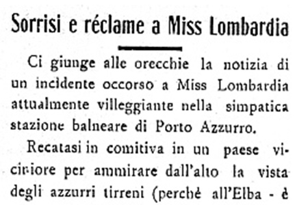 Reclame a Miss Italia