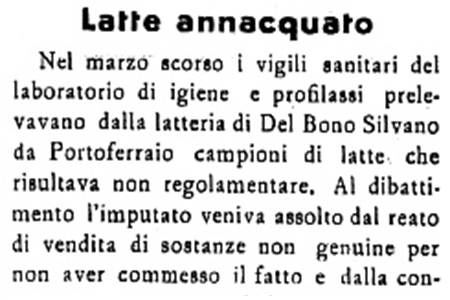 Latte annacquato