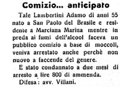 Comizio anticipato